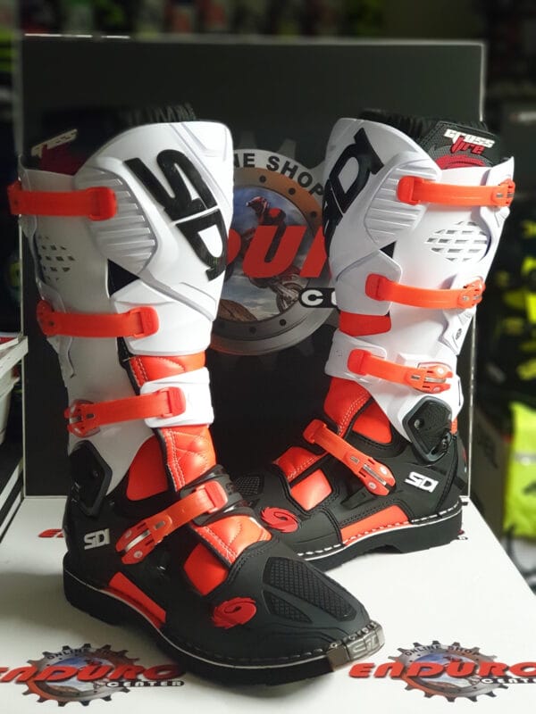 BOTAS SIDI CROSSFIRE 3 BLK/WHT/ORG - Image 2