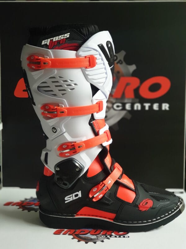 BOTAS SIDI CROSSFIRE 3 BLK/WHT/ORG - Image 4