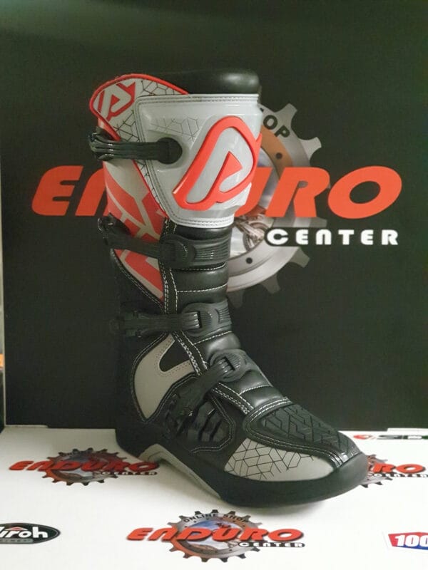 BOTAS ACERBIS MX X-TEAM BLK/GRY/RD - Image 2