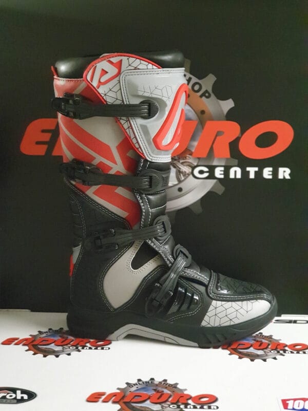 BOTAS ACERBIS MX X-TEAM BLK/GRY/RD - Image 3