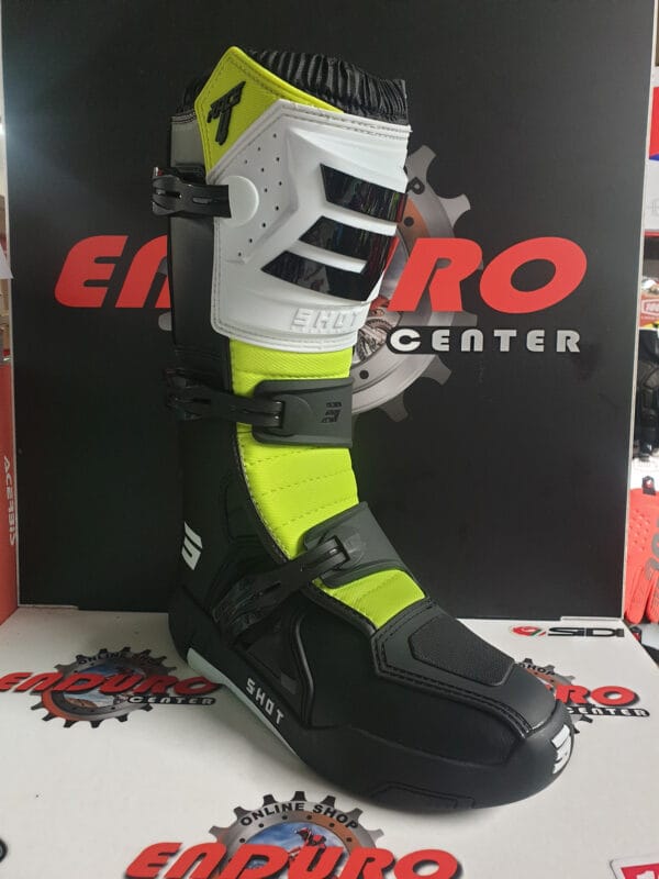 BOTAS SHOT RACE 4 BLK/WHT/YLWFLU - Image 2