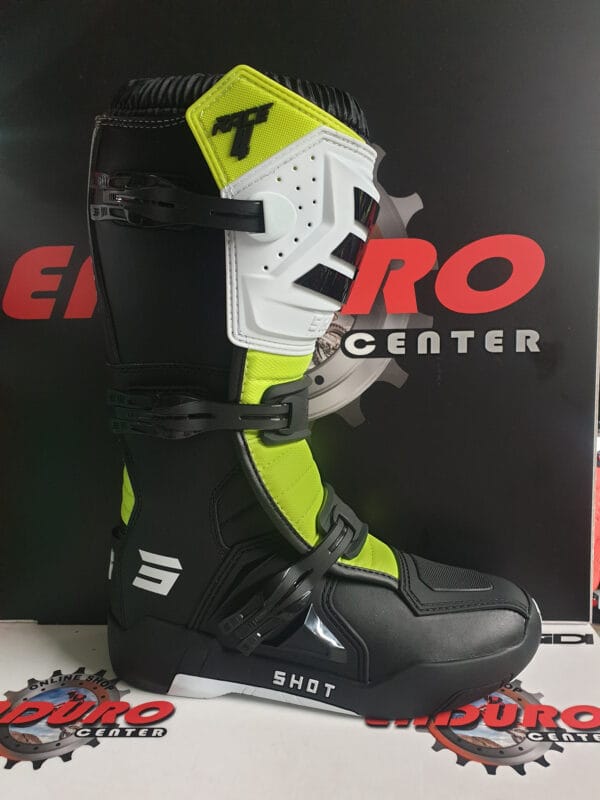BOTAS SHOT RACE 4 BLK/WHT/YLWFLU - Image 3