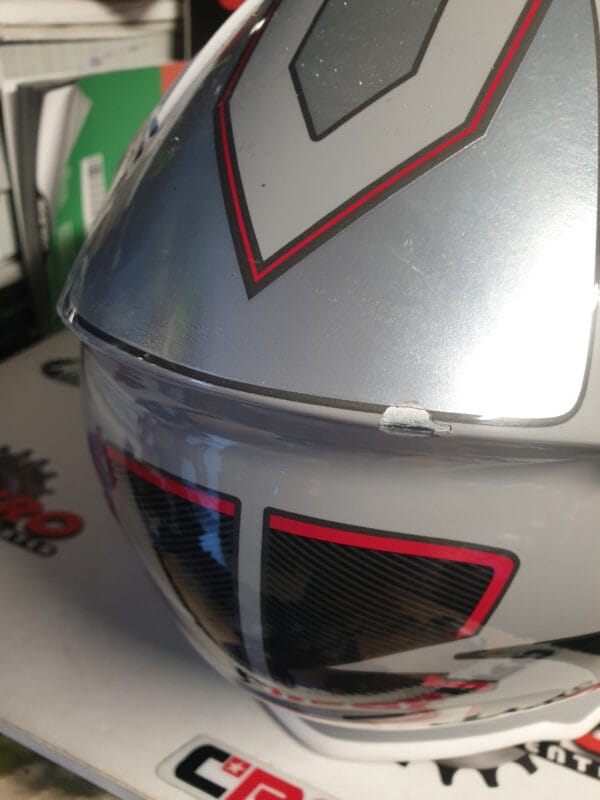 CAPACETE USADO AIROH AVIATOR 2.3 GLOW CHROME GRY/BLK/RED - Image 6