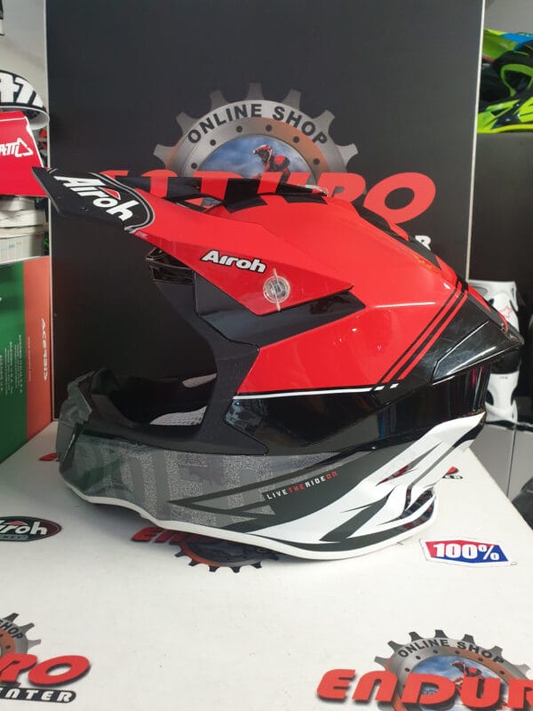 CAPACETE USADO AIROH TWIST 2.0 TECH BLK/GRY/RED - Image 3