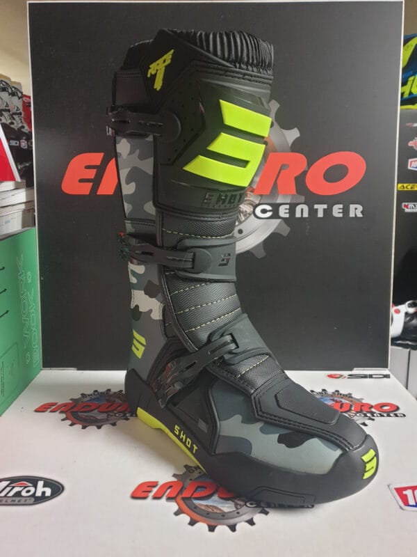 BOTAS SHOT RACE 4 BLK/GRY/YLWFLU CAMU - Image 2