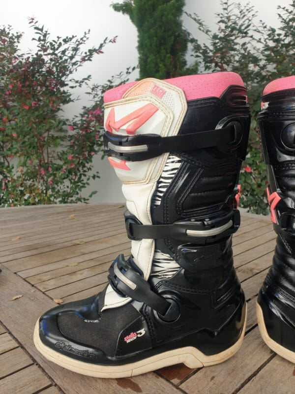 BOTAS USADAS ALPINESTARS TECH 3 STELLA BLK/WHT/PK - Image 7