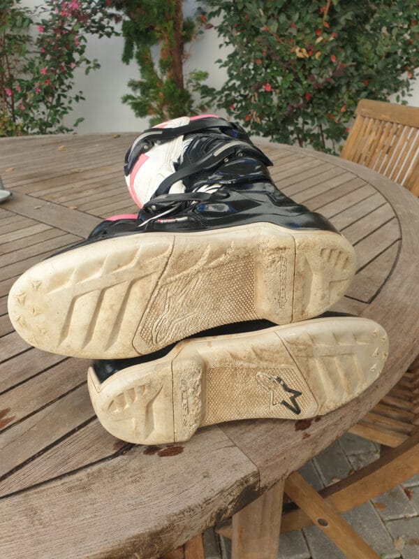 BOTAS USADAS ALPINESTARS TECH 3 STELLA BLK/WHT/PK - Image 12