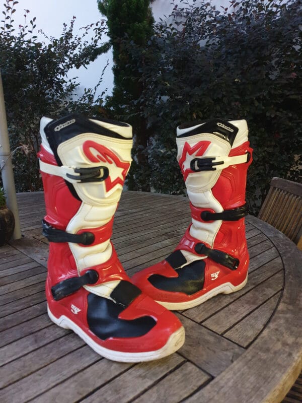 BOTAS USADAS ALPINESTARS TECH 3 RED/WHT - Image 2