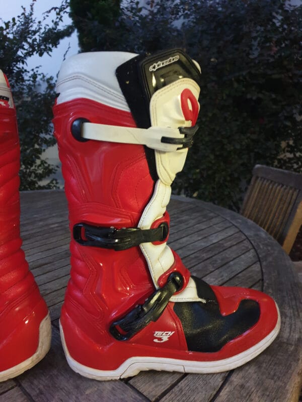 BOTAS USADAS ALPINESTARS TECH 3 RED/WHT - Image 6