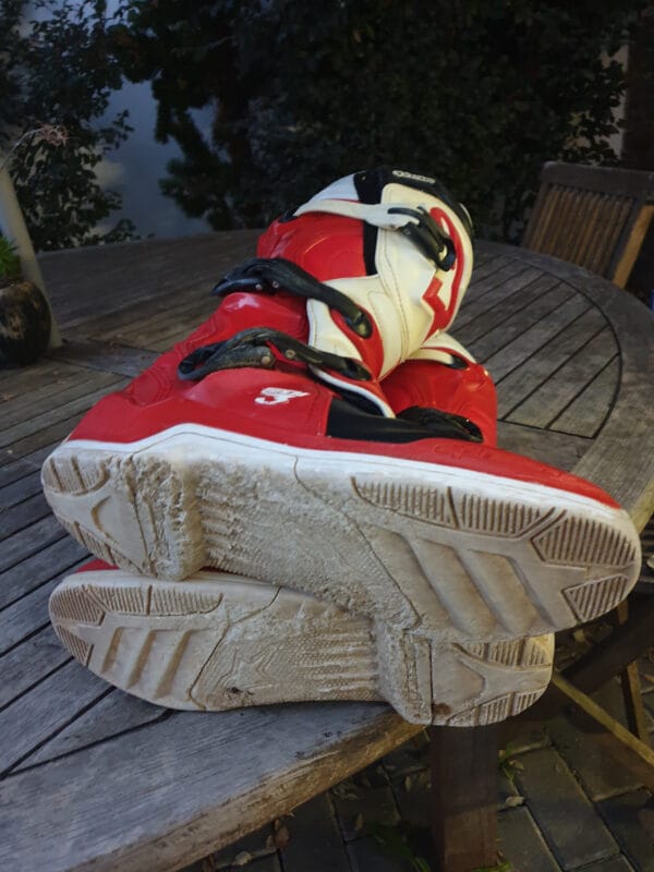 BOTAS USADAS ALPINESTARS TECH 3 RED/WHT - Image 11
