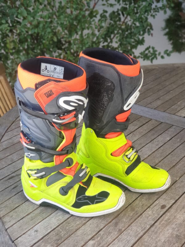 BOTAS USADAS ALPINESTARS TECH 7 YELFLU/GRY/ORG - Image 3