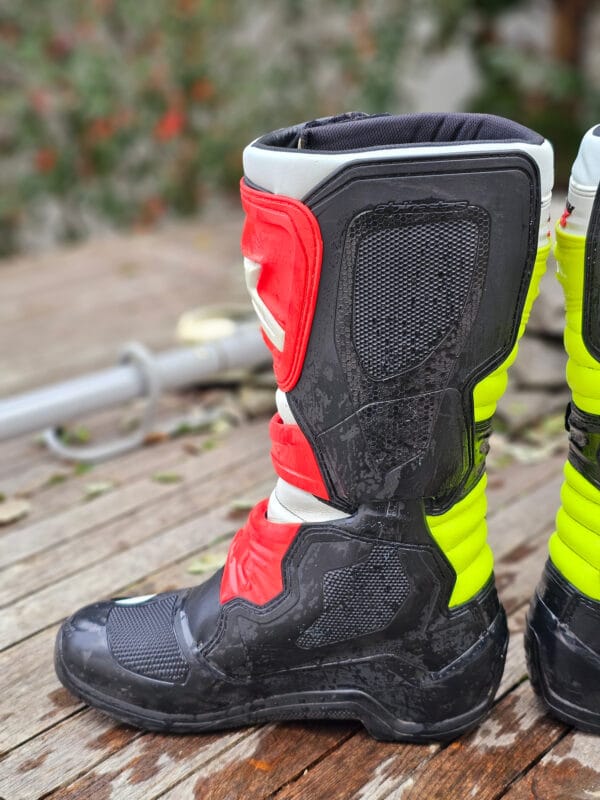 BOTAS USADAS ALPINESTARS TECH 3 BLK/WHT/RD/YELFLU - Image 10