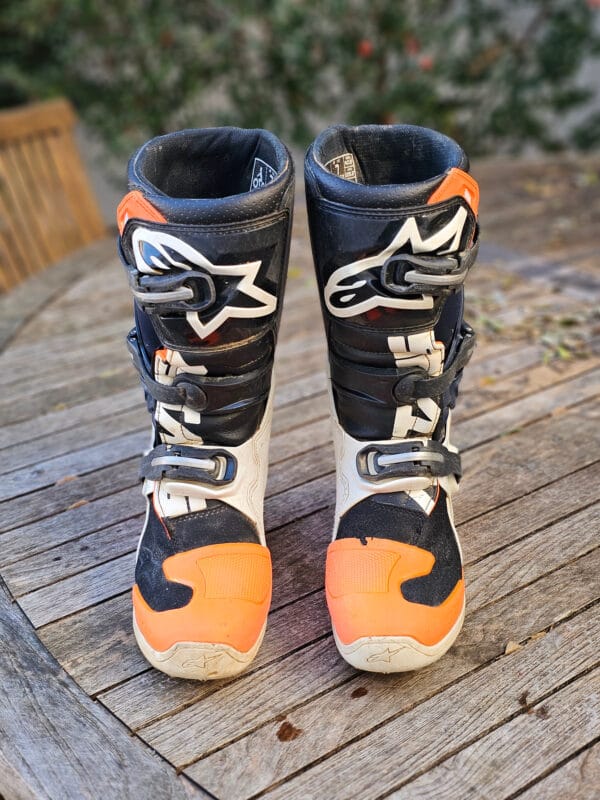 BOTAS USADAS ALPINESTARS TECH 7S ORG/BLK/WHT - Image 3