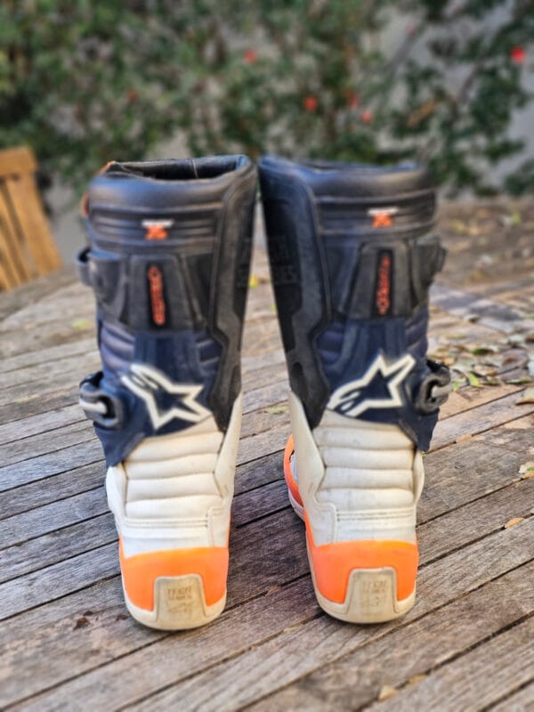 BOTAS USADAS ALPINESTARS TECH 7S ORG/BLK/WHT - Image 4