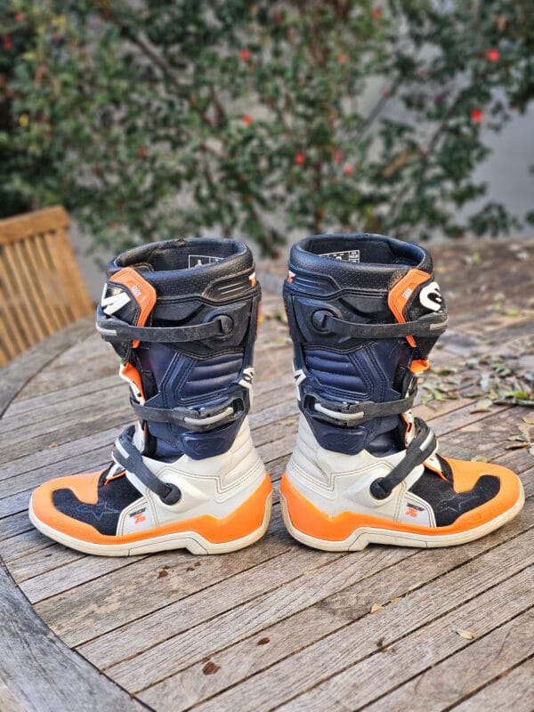BOTAS USADAS ALPINESTARS TECH 7S ORG/BLK/WHT - Image 5