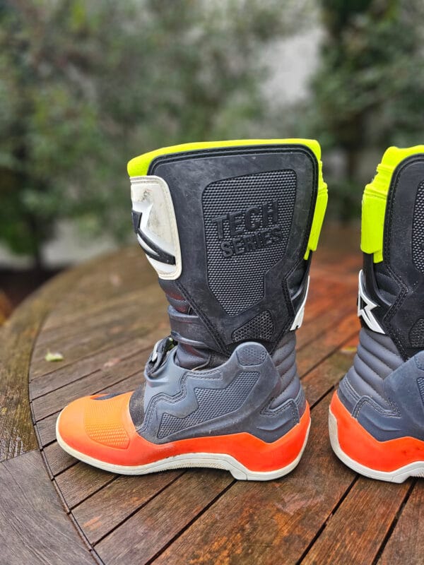 BOTAS USADAS ALPINESTARS TECH 7S ORG/GRY/BLK/YELFLU - Image 10