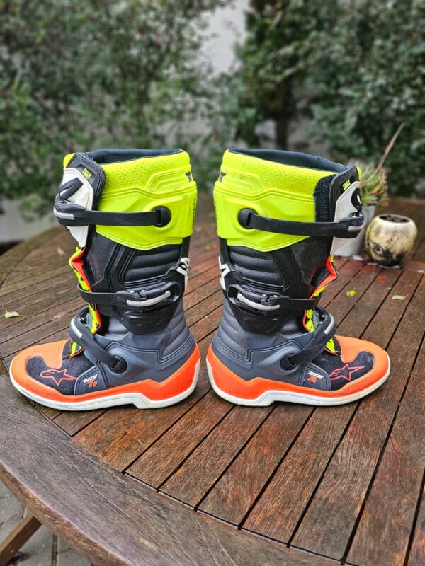 BOTAS USADAS ALPINESTARS TECH 7S ORG/GRY/BLK/YELFLU - Image 5