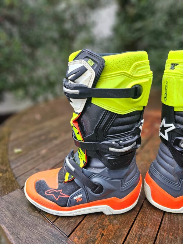 BOTAS USADAS ALPINESTARS TECH 7S ORG/GRY/BLK/YELFLU - Image 7