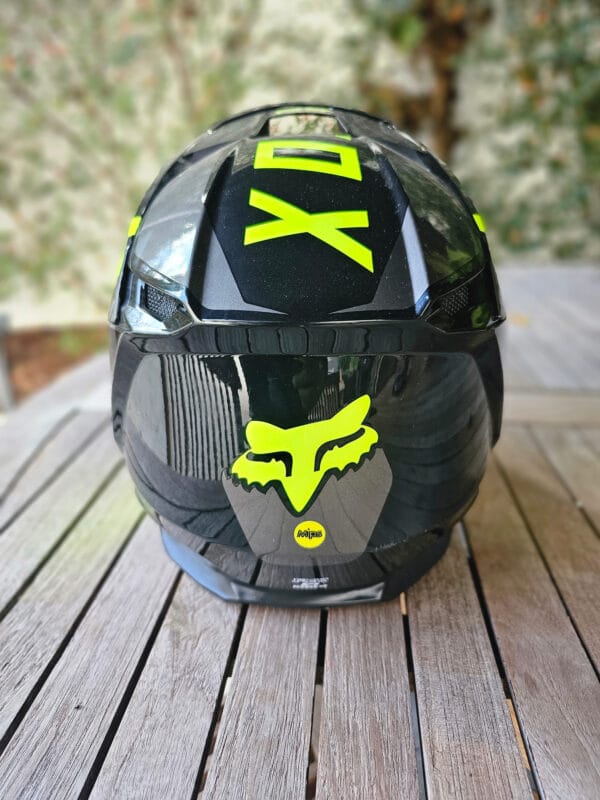 CAPACETE USADO FOX V1 REVN BLK/YELFLU - Image 5