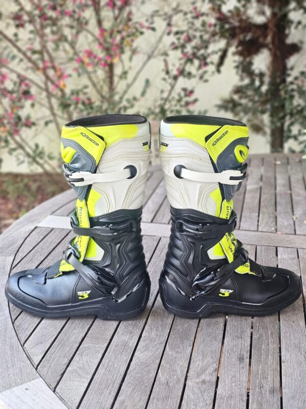 BOTAS USADAS ALPINESTARS TECH 3 BLK/YELFLU/WHT - Image 5