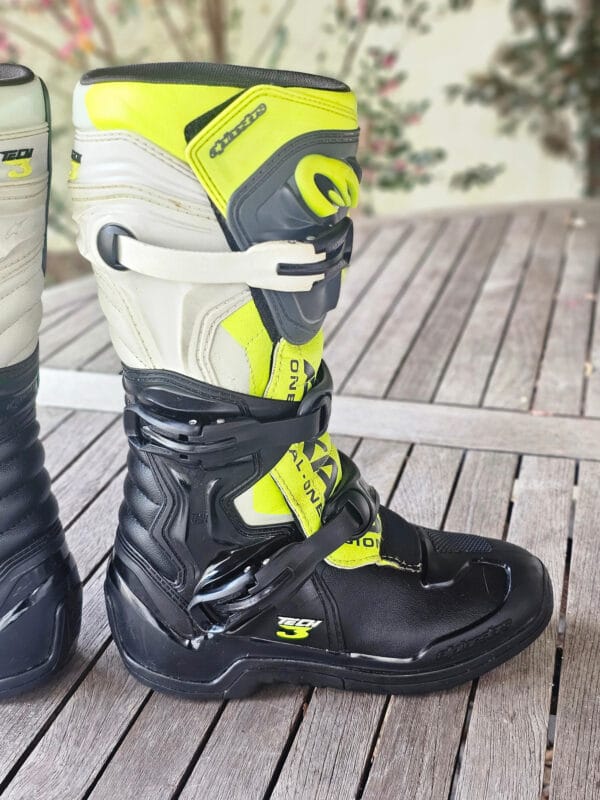 BOTAS USADAS ALPINESTARS TECH 3 BLK/YELFLU/WHT - Image 6