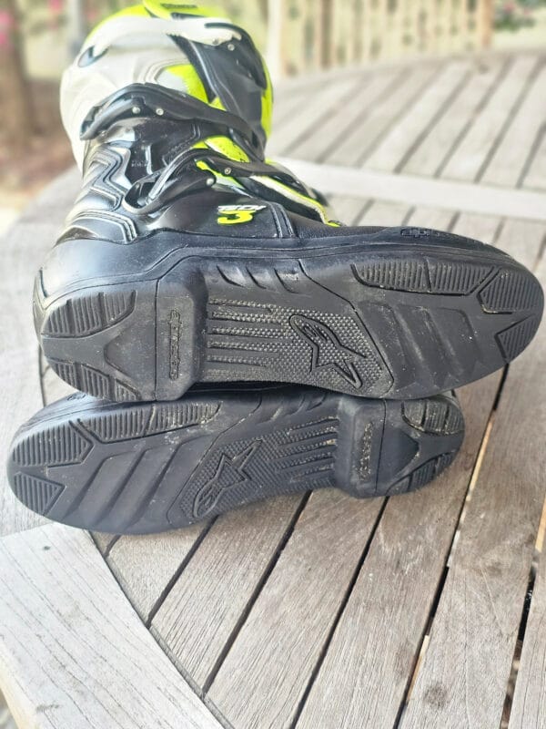 BOTAS USADAS ALPINESTARS TECH 3 BLK/YELFLU/WHT - Image 11