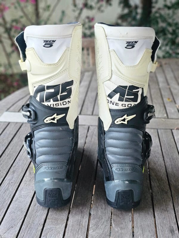 BOTAS USADAS ALPINESTARS TECH 5 GRY/BLK/WHT - Image 4