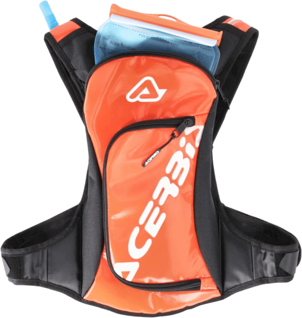 MOCHILA CAMEL BAG ACERBIS ACQUA LOGO HYDRO 2LT ORG/BLK - Image 5