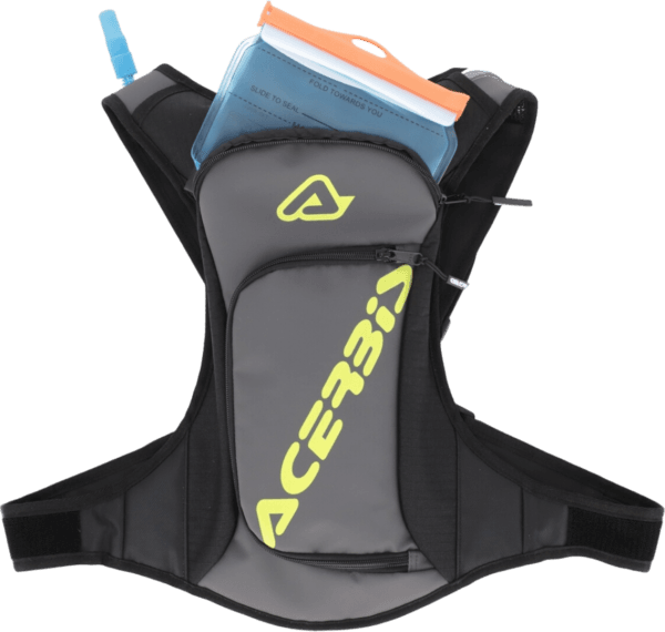 MOCHILA ACERBIS ACQUA LOGO HYDRO 2LT GRY/BLK/YELFLU - Image 6