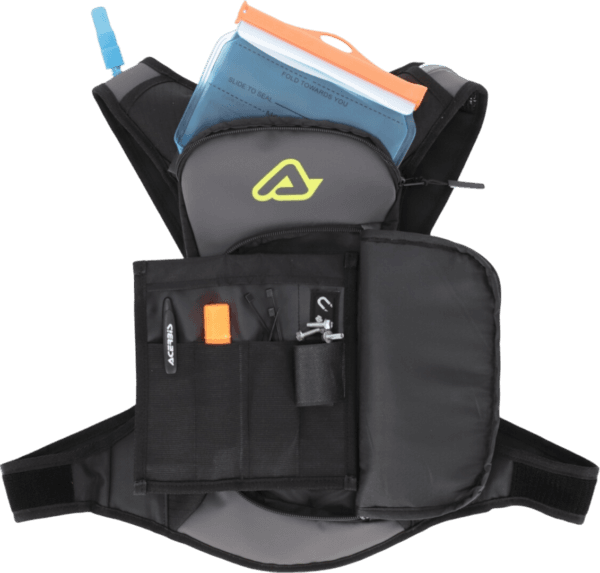 MOCHILA ACERBIS ACQUA LOGO HYDRO 2LT GRY/BLK/YELFLU - Image 8