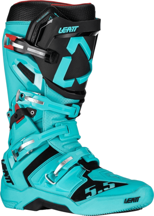 BOTAS LEATT GPX 5.5 FLEXLOCK FUEL TRQ/BLK - Image 2