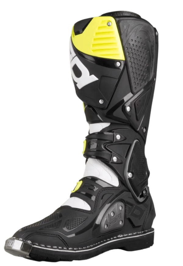 BOTAS SIDI CROSSFIRE 3 BLK/WHT/YELFLU - Image 8