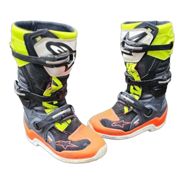 BOTAS USADAS ALPINESTARS TECH 7S ORG/GRY/BLK/YELFLU
