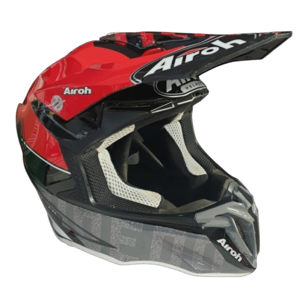 CAPACETE USADO AIROH TWIST 2.0 TECH BLK/GRY/RED