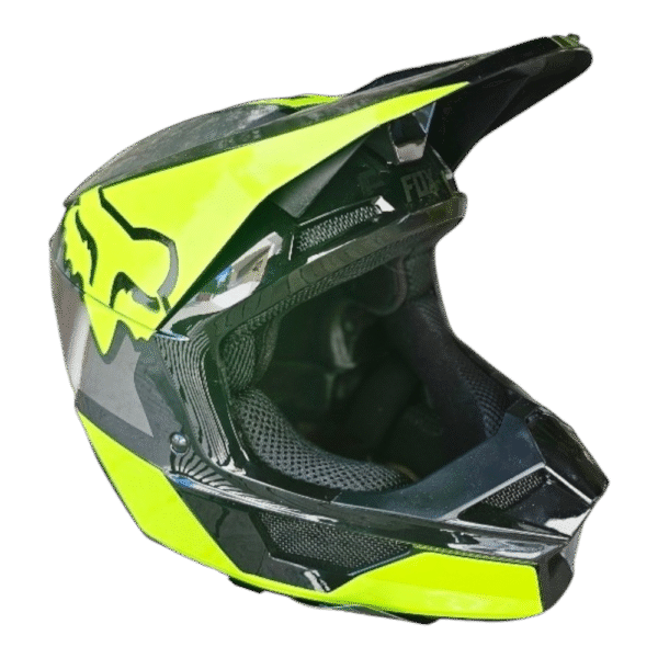 CAPACETE USADO FOX V1 REVN BLK/YELFLU