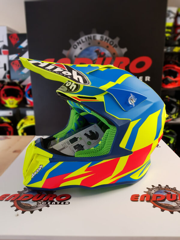 CAPACETE AIROH TWIST GREAT AZZURE YLWFLU/BLU/ORG - Image 3
