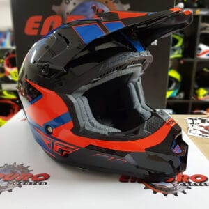 CAPACETE FLY KINETIC IMPULSE BLK/ORG/BLU