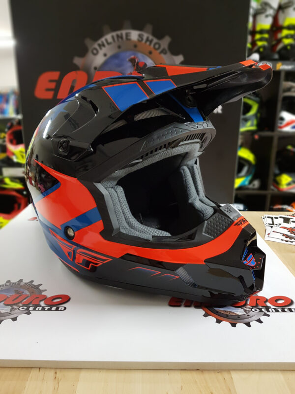 CAPACETE FLY KINETIC IMPULSE BLK/ORG/BLU - Image 2