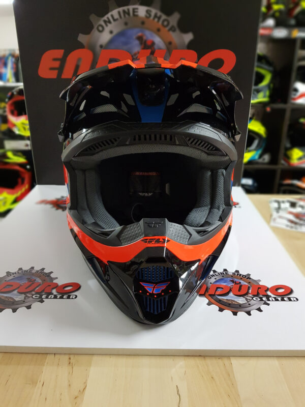 CAPACETE FLY KINETIC IMPULSE BLK/ORG/BLU - Image 4