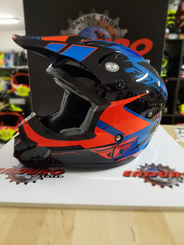 CAPACETE FLY KINETIC IMPULSE BLK/ORG/BLU - Image 3
