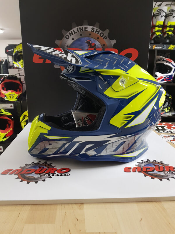 CAPACETE AIROH TWIST IRON BLU/YLWFLU GLOSS - Image 3