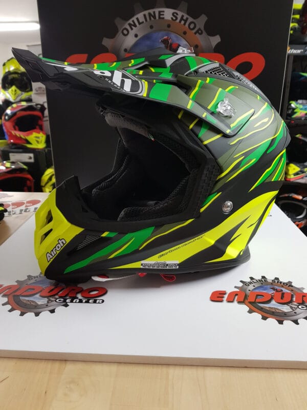 CAPACETE AIROH AVIATOR 2.2 THREAT BLK/GRN/YLWFLU - Image 2