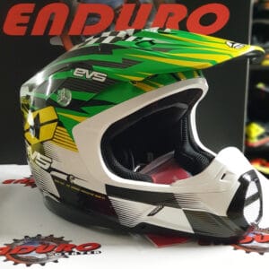 CAPACETE EVS T5 SPEEDWAY GRN/YLW/WHT/BLK