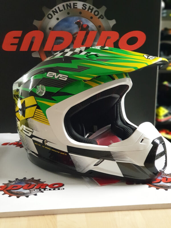 CAPACETE EVS T5 SPEEDWAY GRN/YLW/WHT/BLK - Image 2