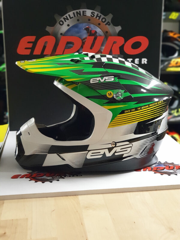 CAPACETE EVS T5 SPEEDWAY GRN/YLW/WHT/BLK - Image 3