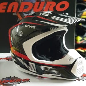 CAPACETE EVS T5 VECTOR BLK/GRY/RED