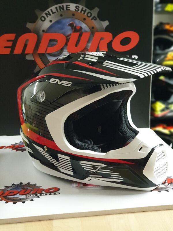 CAPACETE EVS T5 VECTOR BLK/GRY/RED - Image 2
