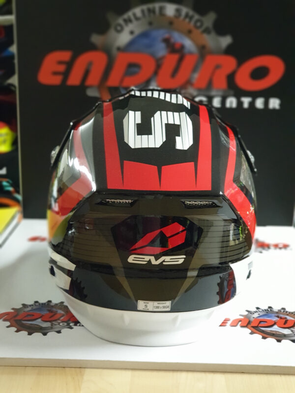 CAPACETE EVS T5 VECTOR BLK/GRY/RED - Image 4