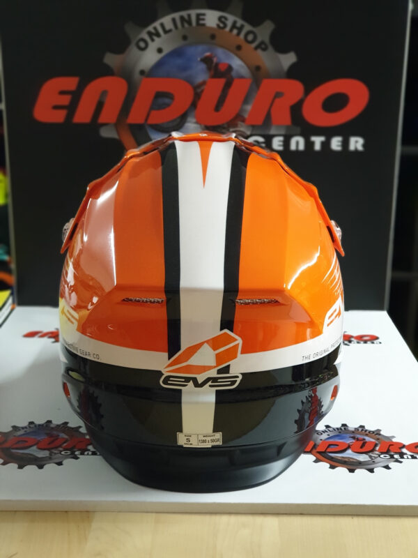 CAPACETE EVS T5 WORKS ORG/WHT/BLK - Image 4
