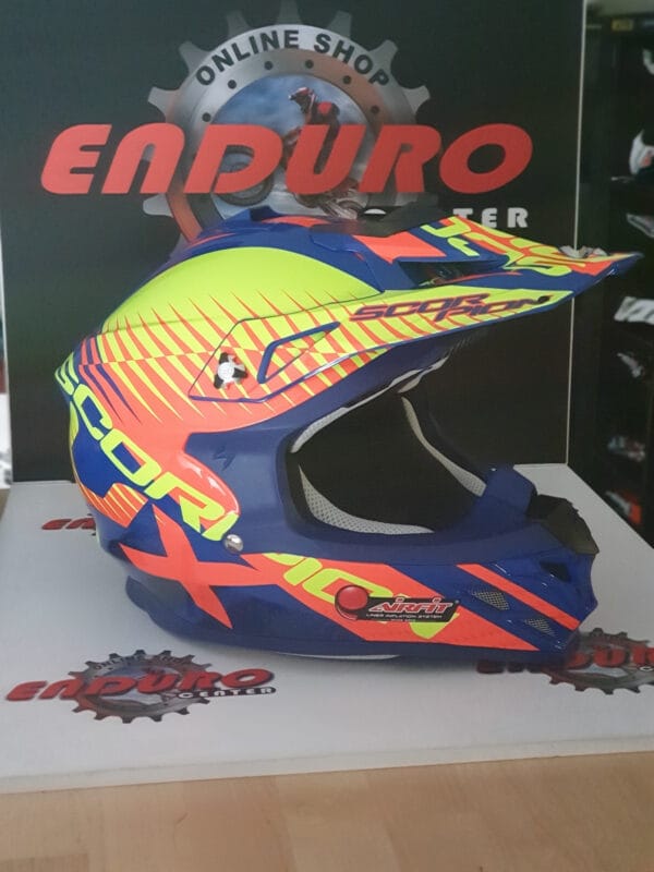 CAPACETE SCORPION VX 15 EVO AIR SIN RYLBLU/YLW/ORG - Image 2